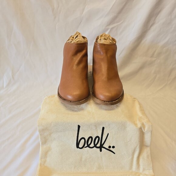Beek Falcon Leather Ankle Booties in Cognac, Women's Size 6, New in Box $395 - Picture 2 of 10
